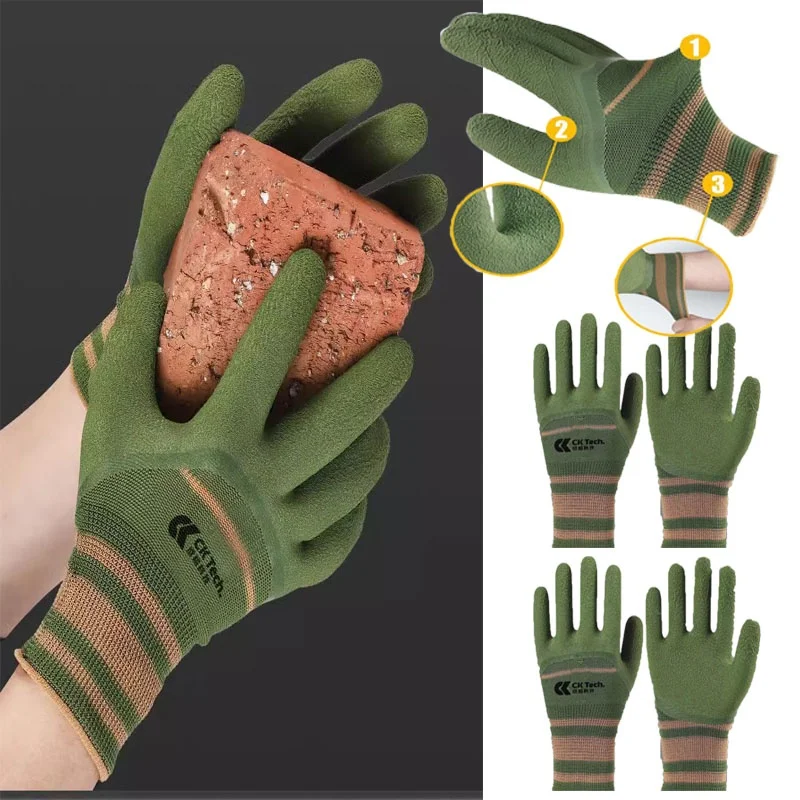 High Quality Gloves Rubber Material Durable Thorn Proof Protection Gloves Breathable Waterproof for Cactus Rose Blackberry 2026