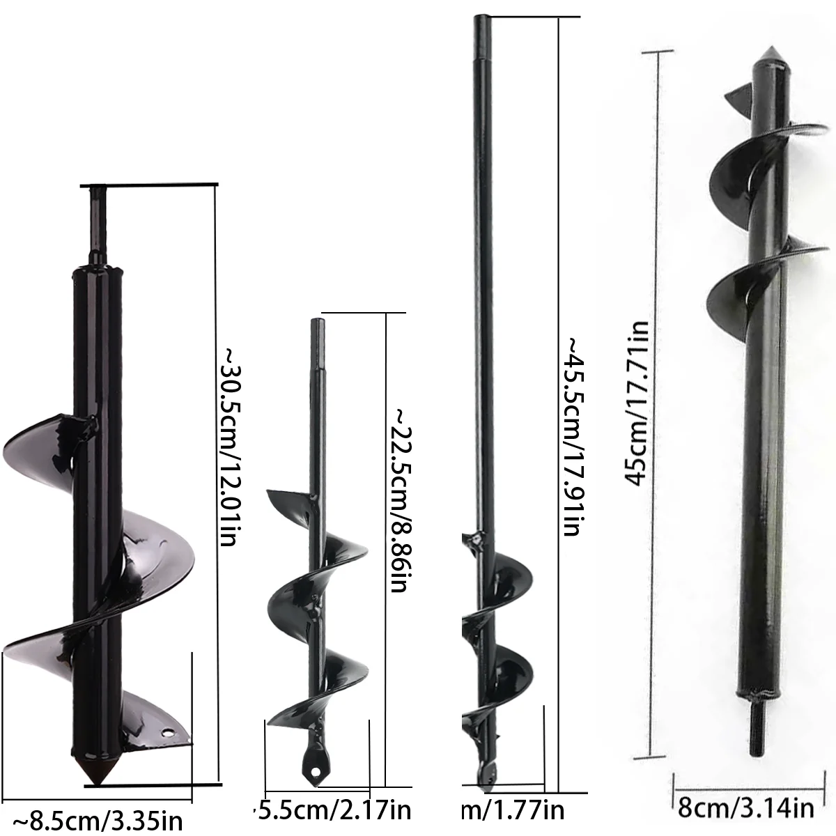 Spiral Hole Drill Bit - Home Planting Spiral Drill Bit - Planting Tool for Loosening Soil and Digging Holes, Garden Drill Bit,