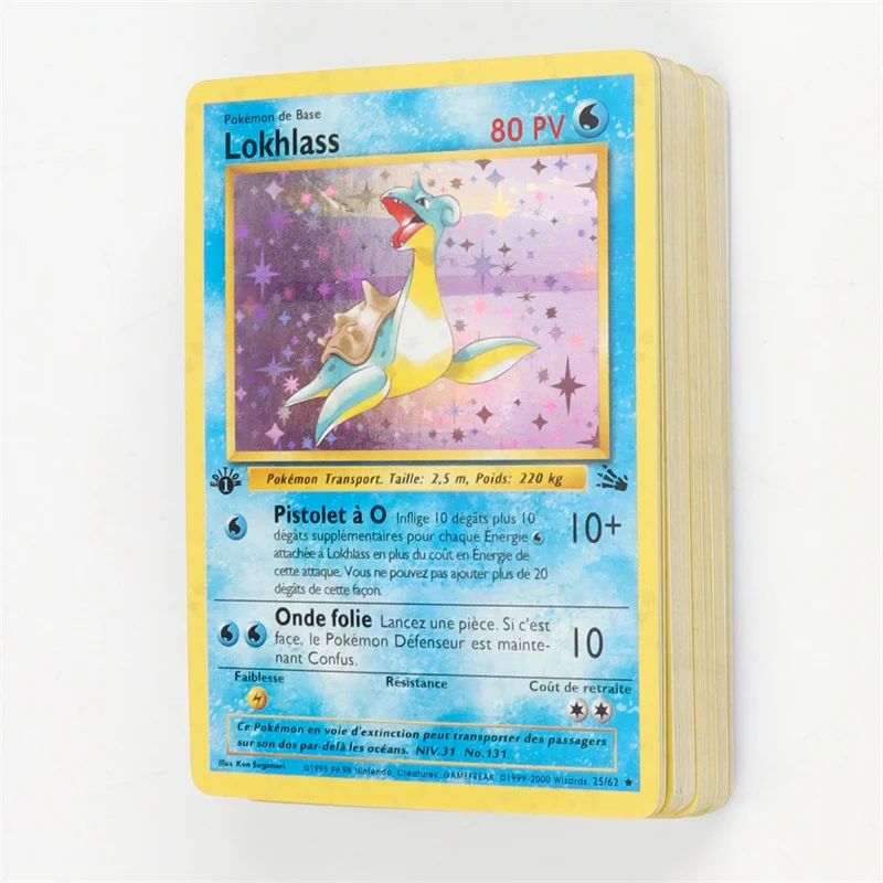 French Version 1996 Year 1st Edition Pokémon card Charizard Pikachu Mewtwo Blastoise Collecting card toys 151Pcs boxed