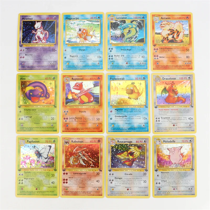 French Version 1996 Year 1st Edition Pokémon card Charizard Pikachu Mewtwo Blastoise Collecting card toys 151Pcs boxed