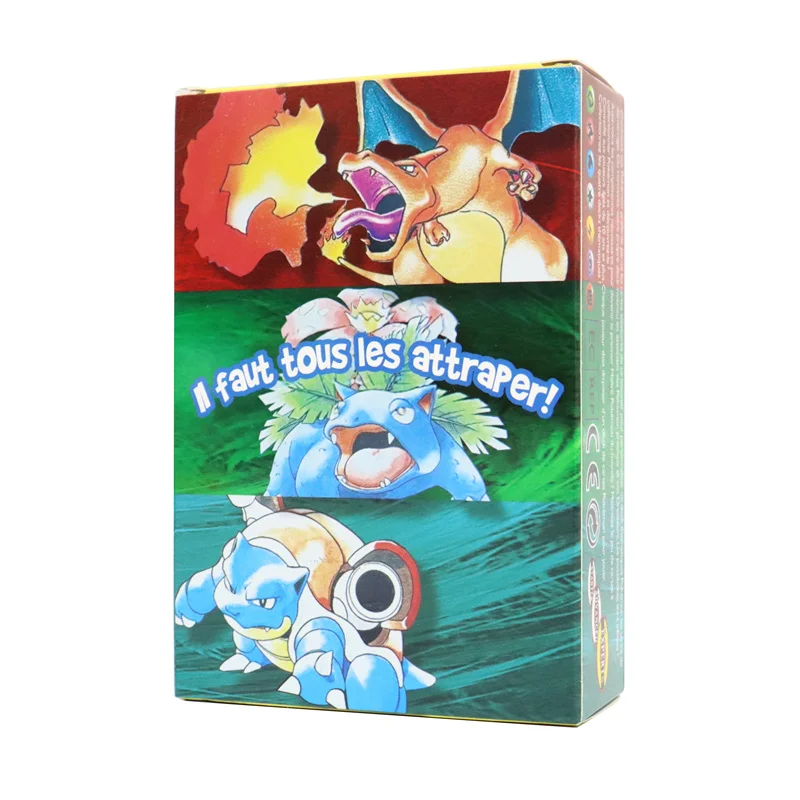 French Version 1996 Year 1st Edition Pokémon card Charizard Pikachu Mewtwo Blastoise Collecting card toys 151Pcs boxed
