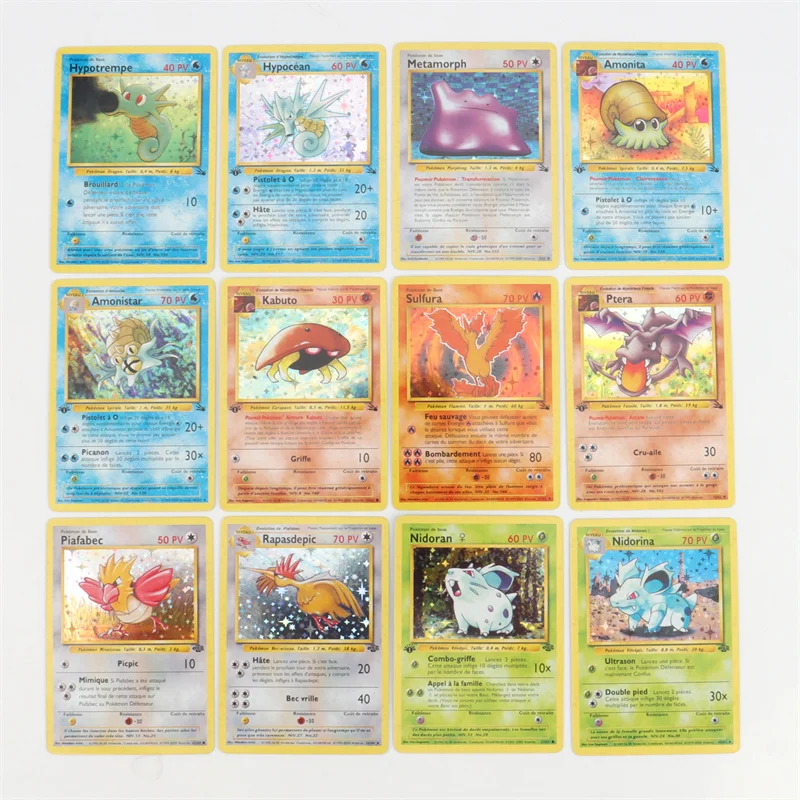 French Version 1996 Year 1st Edition Pokémon card Charizard Pikachu Mewtwo Blastoise Collecting card toys 151Pcs boxed