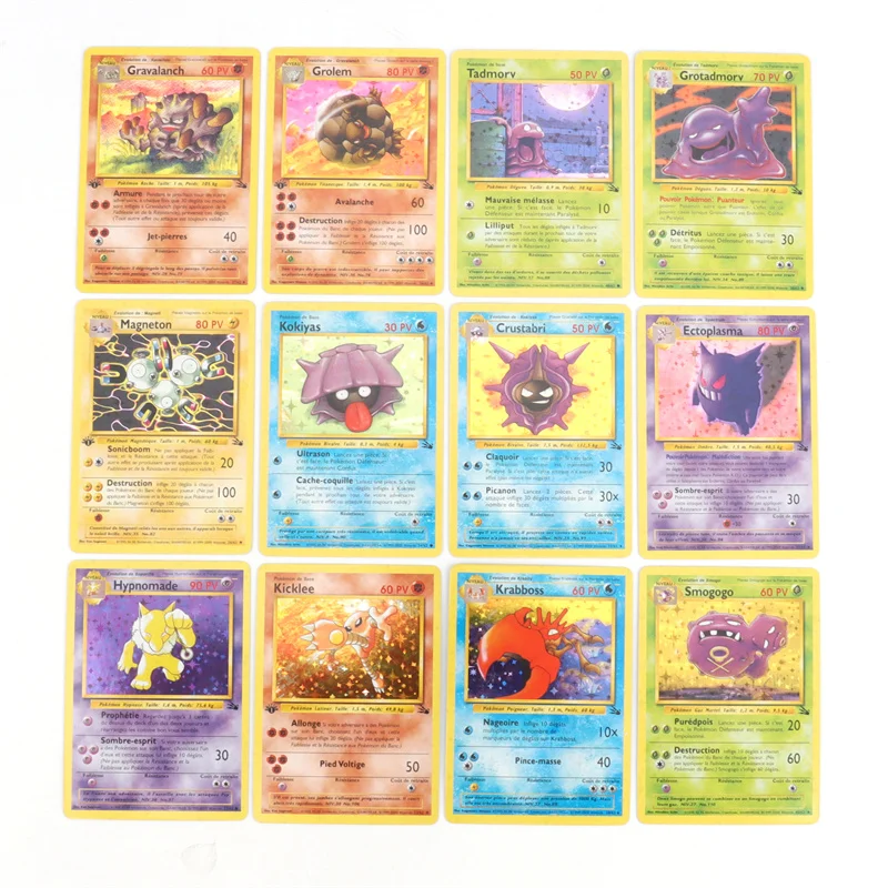 French Version 1996 Year 1st Edition Pokémon card Charizard Pikachu Mewtwo Blastoise Collecting card toys 151Pcs boxed
