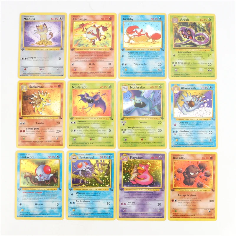 French Version 1996 Year 1st Edition Pokémon card Charizard Pikachu Mewtwo Blastoise Collecting card toys 151Pcs boxed