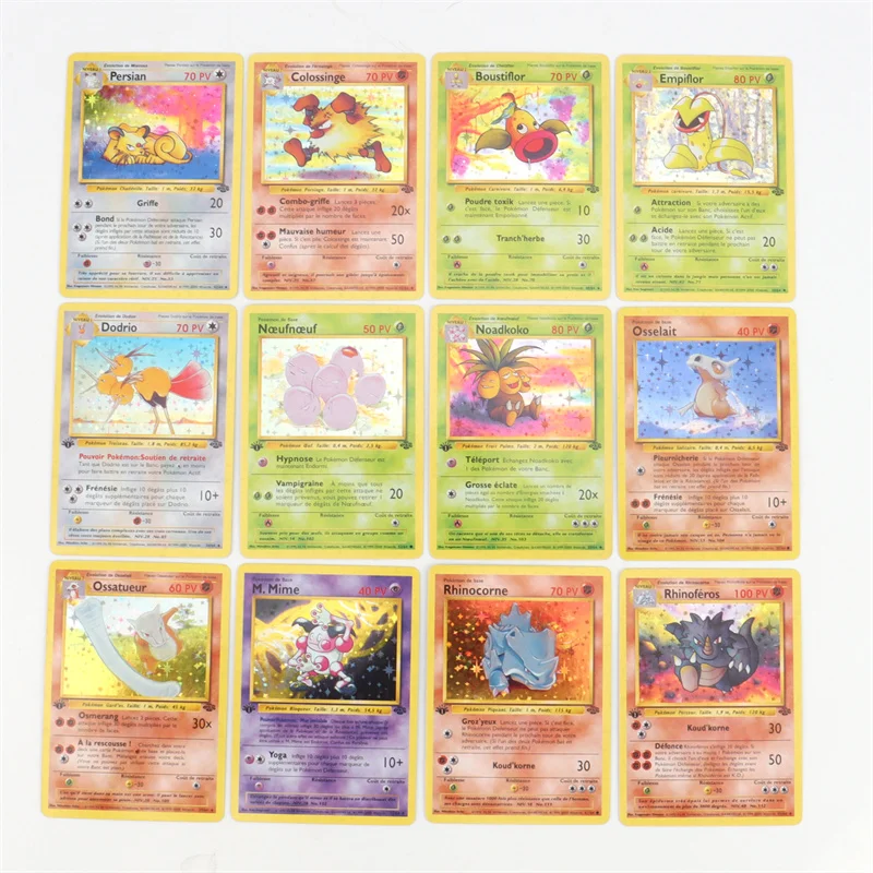 French Version 1996 Year 1st Edition Pokémon card Charizard Pikachu Mewtwo Blastoise Collecting card toys 151Pcs boxed