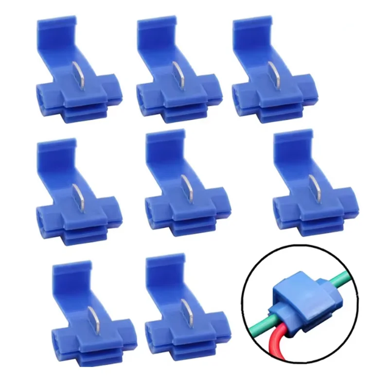 30/50pcs Wire Cable Connectors Scotch Lock Electric Quick Splice Terminals Crimp Non Destructive Without Breaking Line
