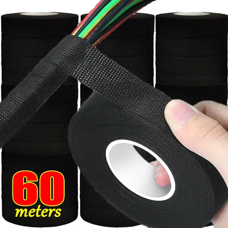 9/15/25/32/50MM Electrical Insulating Tape Heat Resistant Harness Tape Car Cable Harness Wiring Loom Protection Waterproof Tape