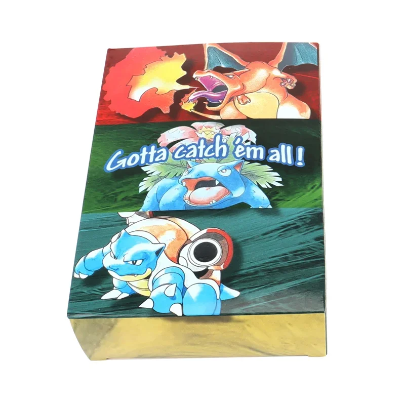 151Pcs/box 1996 First Generation Pokémon card Charizard Pikachu Mewtwo Blastoise Collecting card toys English version