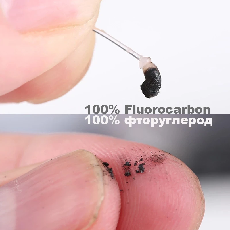 100M Leader Fishing Line100% Fluorocarbon Fishing Line Pure Fluorocarbon Fly Fishing Fast Sinking Carbon Shock Leader