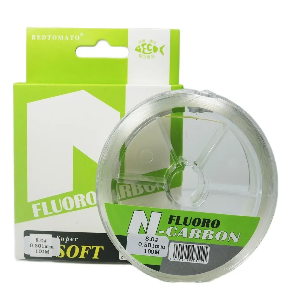 100M Leader Fishing Line100% Fluorocarbon Fishing Line Pure Fluorocarbon Fly Fishing Fast Sinking Carbon Shock Leader