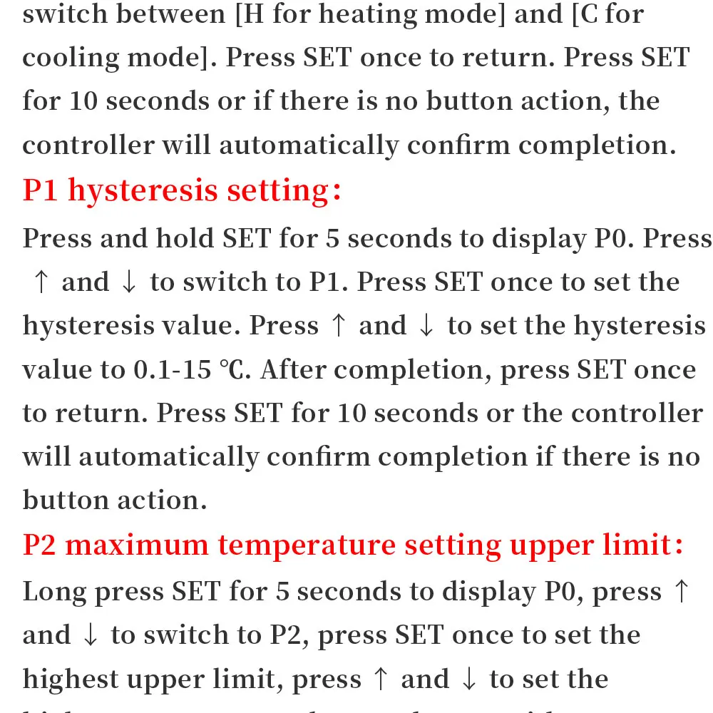 W3230 12V 24V AC110-220V Probe line 20A Digital Temperature Control LED Display Thermostat With Heat/Cooling Control Instrument