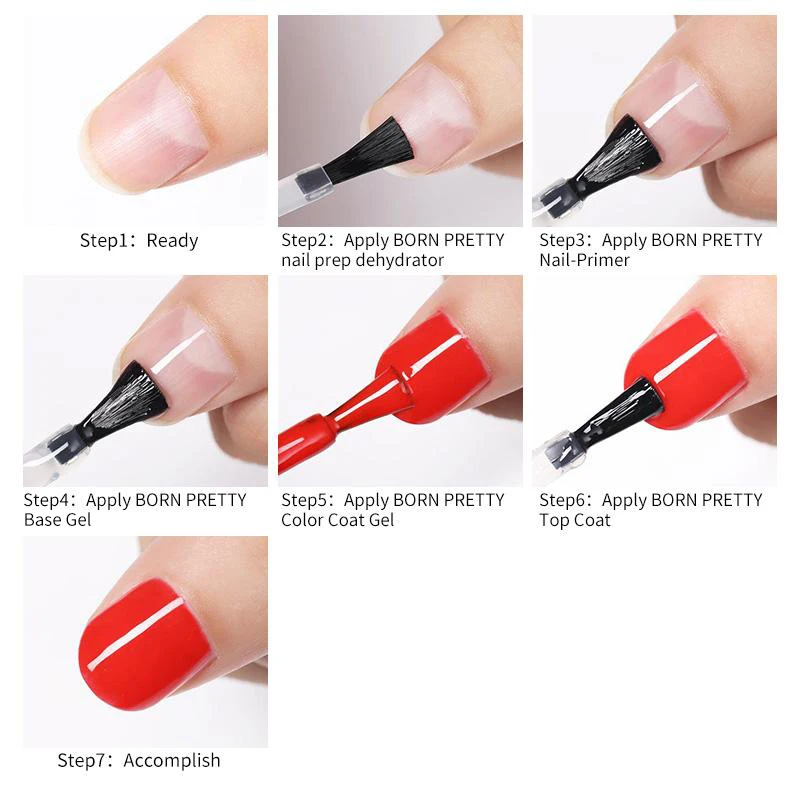 BORN PRETTY 15ml Nail-Primer Prep Dehydrator Gel Nail Polish No Need Of UV LED Lamp Base Top Coat Nail Art Varnish Manicure