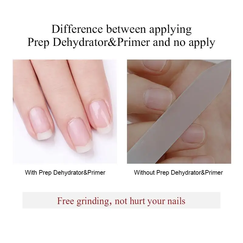 BORN PRETTY 15ml Nail-Primer Prep Dehydrator Gel Nail Polish No Need Of UV LED Lamp Base Top Coat Nail Art Varnish Manicure
