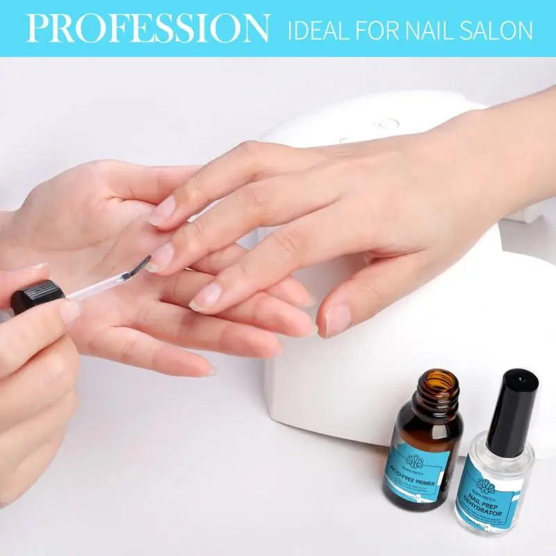 BORN PRETTY 15ml Nail-Primer Prep Dehydrator Gel Nail Polish No Need Of UV LED Lamp Base Top Coat Nail Art Varnish Manicure