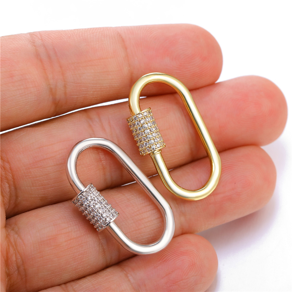 Neckalce Bracelet Clasp Supplies Handmade Fastener Carabiner Screw Clasps Accessories For Luxury Needlework Diy Jewelry Making