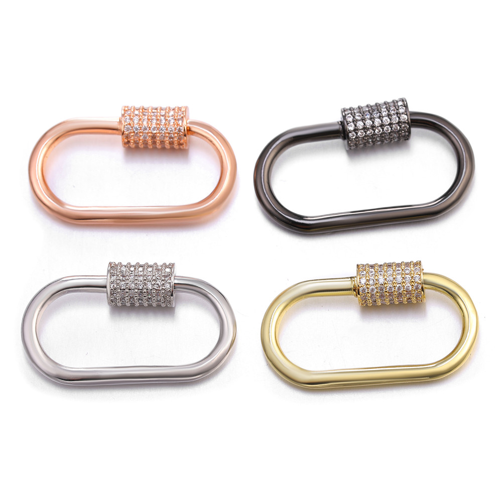 Neckalce Bracelet Clasp Supplies Handmade Fastener Carabiner Screw Clasps Accessories For Luxury Needlework Diy Jewelry Making