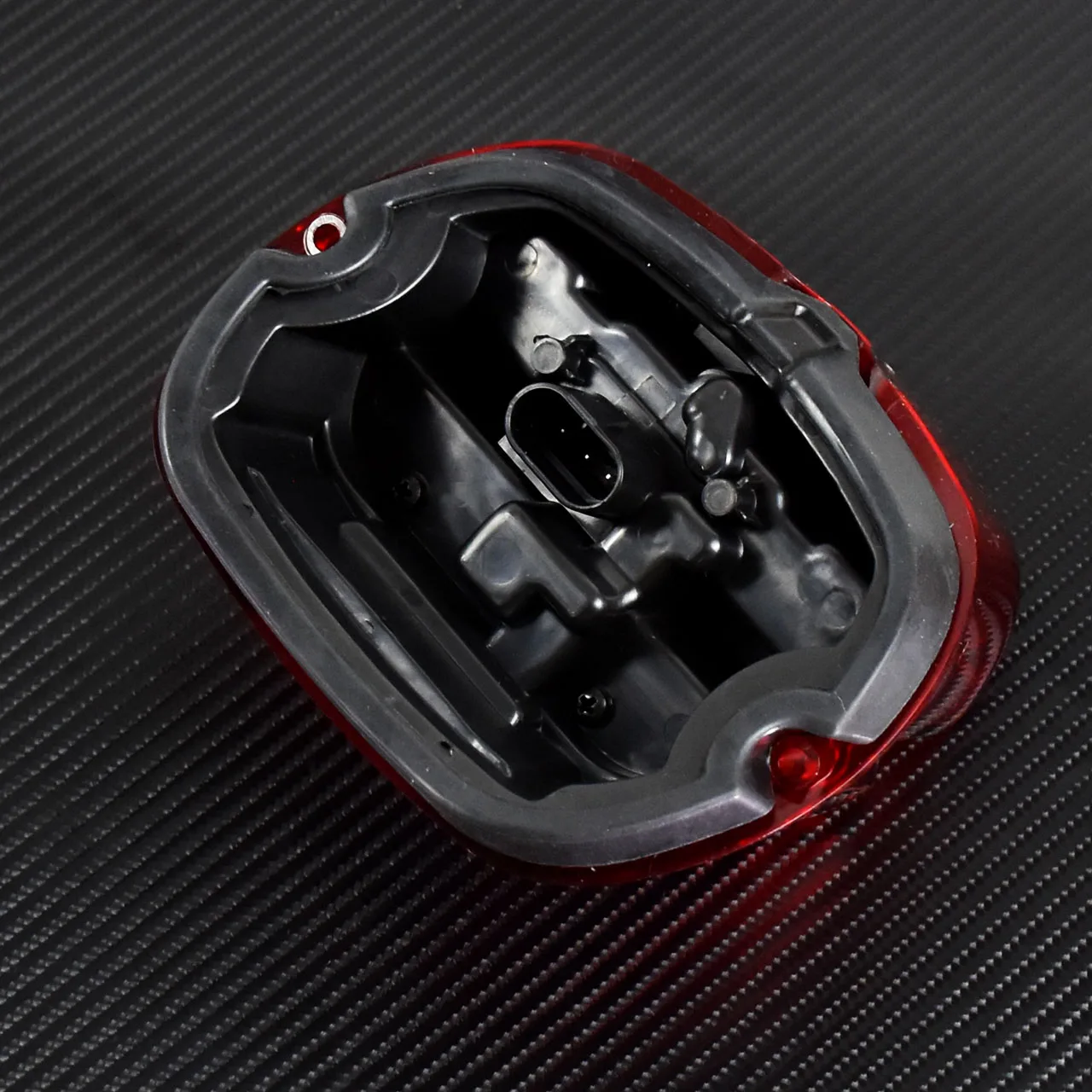 Motorcycle 12V LED Light Smoke/Red Lens Brake Tail Light License Plate Rear Lamp For Harley Dyna Touring Sportster Wide Glide