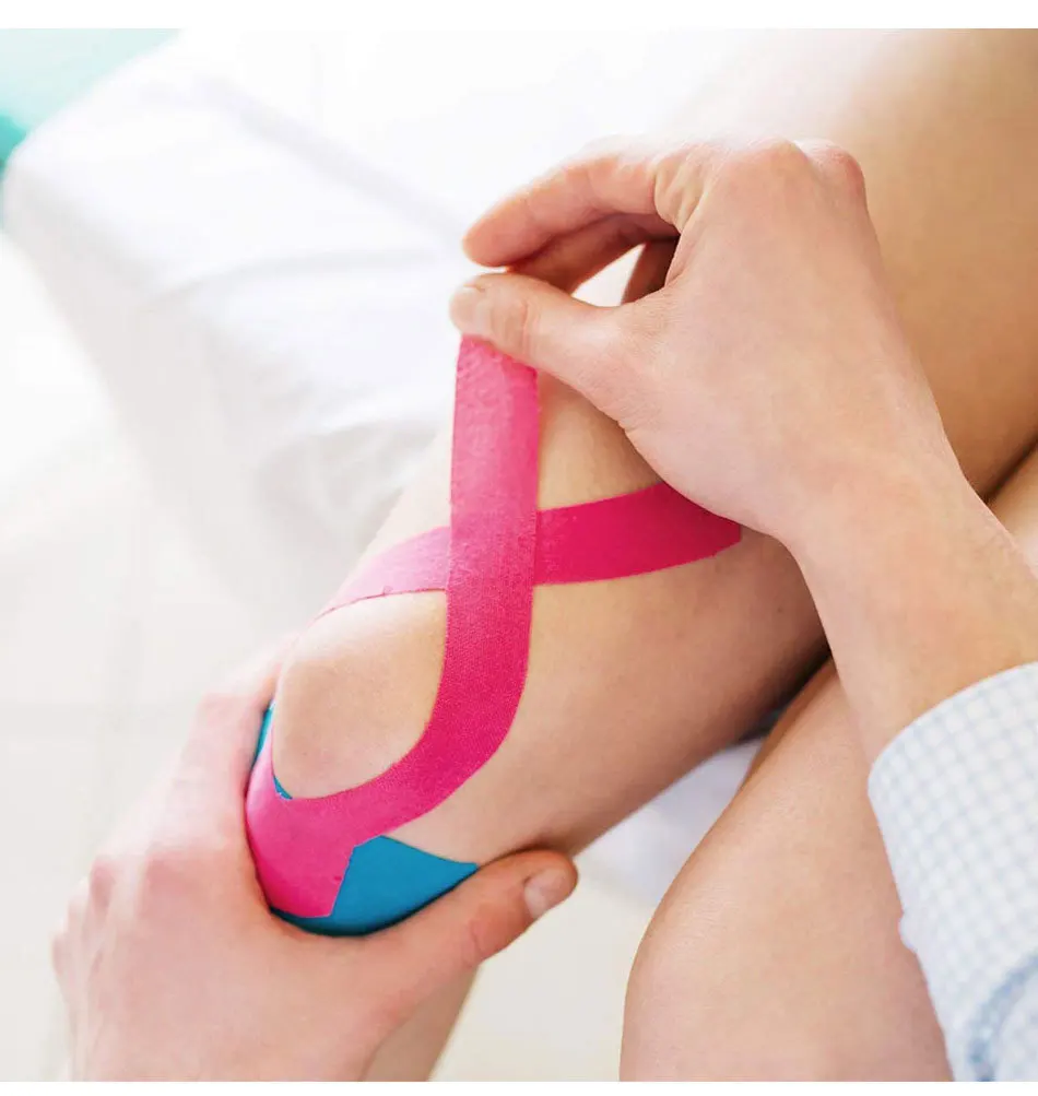 WOSWEIR-5 Size Kinesiology Tape Athletic Recovery Self Adherent Wrap Taping Medical Muscle Pain Relief Knee Pads Protector