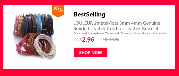 Louleur Strong Stainless Steel Magnetic Clasps Jewelry Clasps For Leather Cord Bracelet Connectors End Clasp For Jewelry Making
