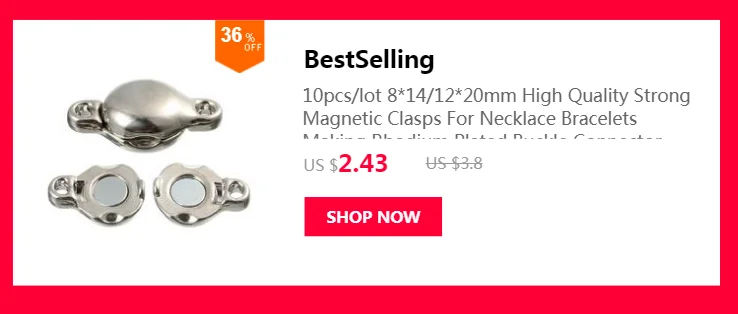 Louleur Strong Stainless Steel Magnetic Clasps Jewelry Clasps For Leather Cord Bracelet Connectors End Clasp For Jewelry Making