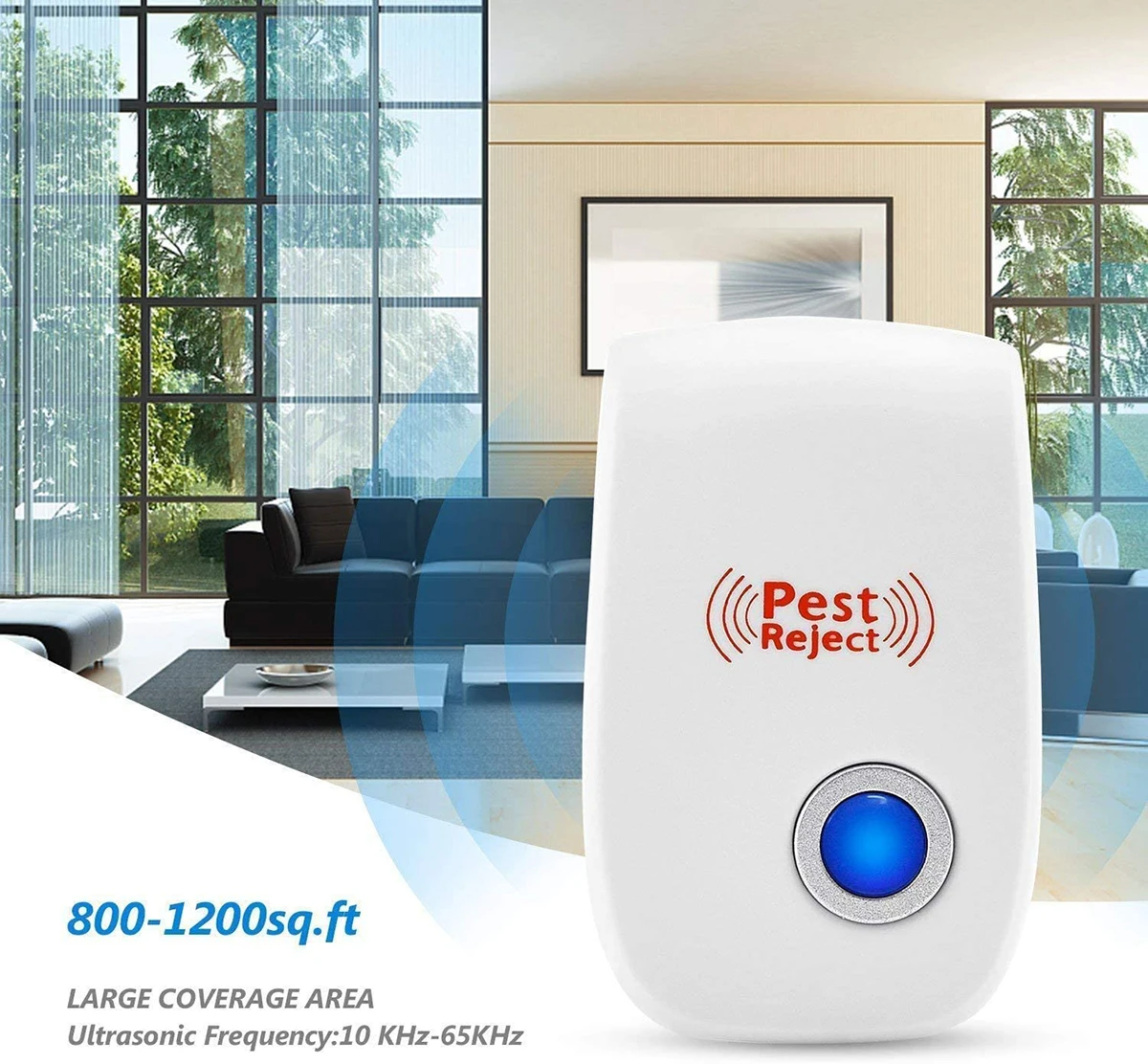 1/3/4/6Pack Ultrasonic Electromagnetic Mosquito Anti Mouse Insect Repeller Rat Cockroach Control Household Pest Reject Repellent