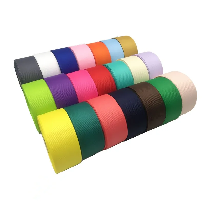 5 Meters 6mm/9mm/15mm/19mm/25mm/30mm/38mm/49mm Grosgrain Ribbons Handmade DIY Headwear Accessories Wedding Decorative Wrap Gift