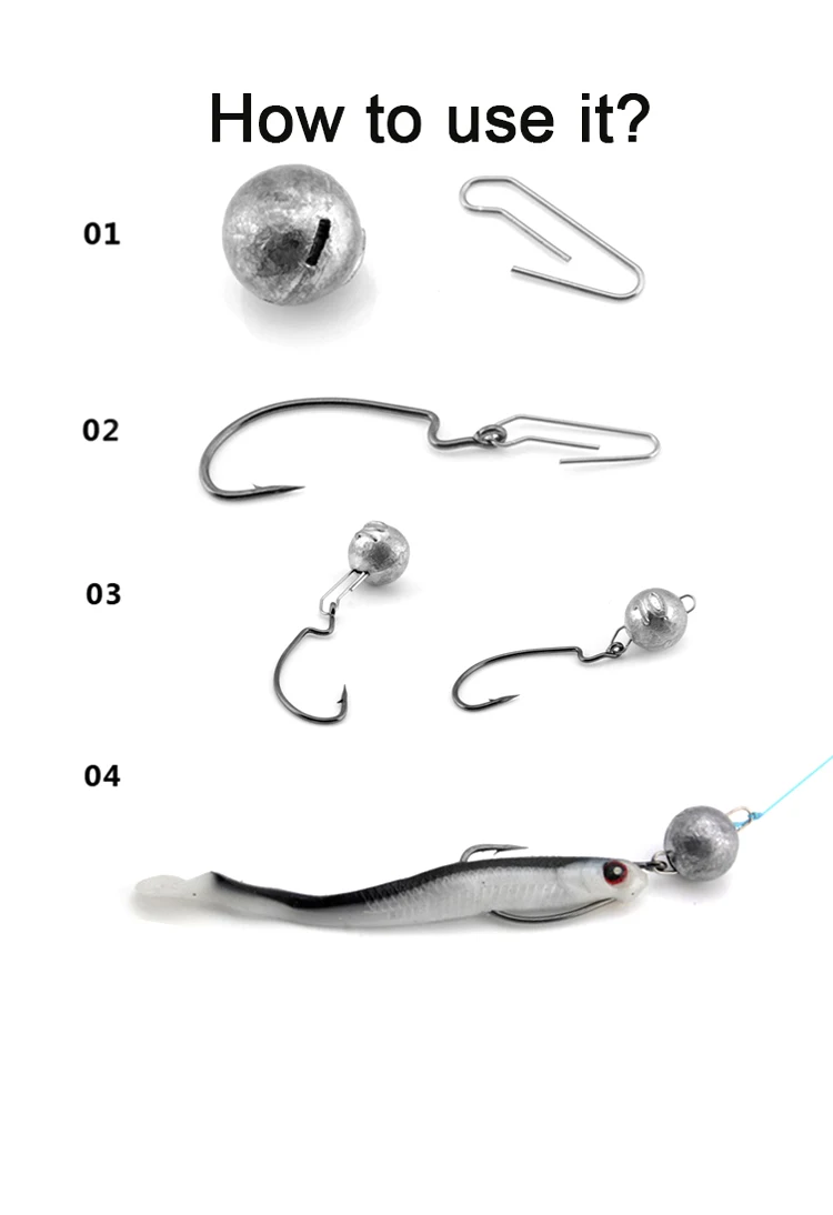 OBSESSION A020 3g-21g Fishing Cheburashka Sinker Fishing Accesories Jig Round Head Bullet Weight Soft Lure Connector Texas Group