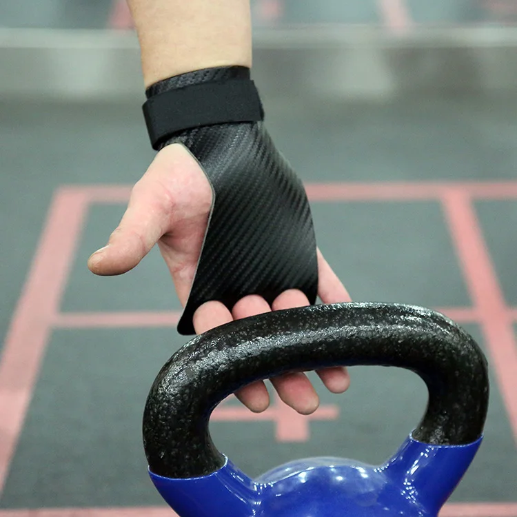 Carbon Gymnastics Hand Grips Weightlifting Workout Gym Gloves Palm Protection for Kettlebell Pull Up Gymnastic Crossfit Grip
