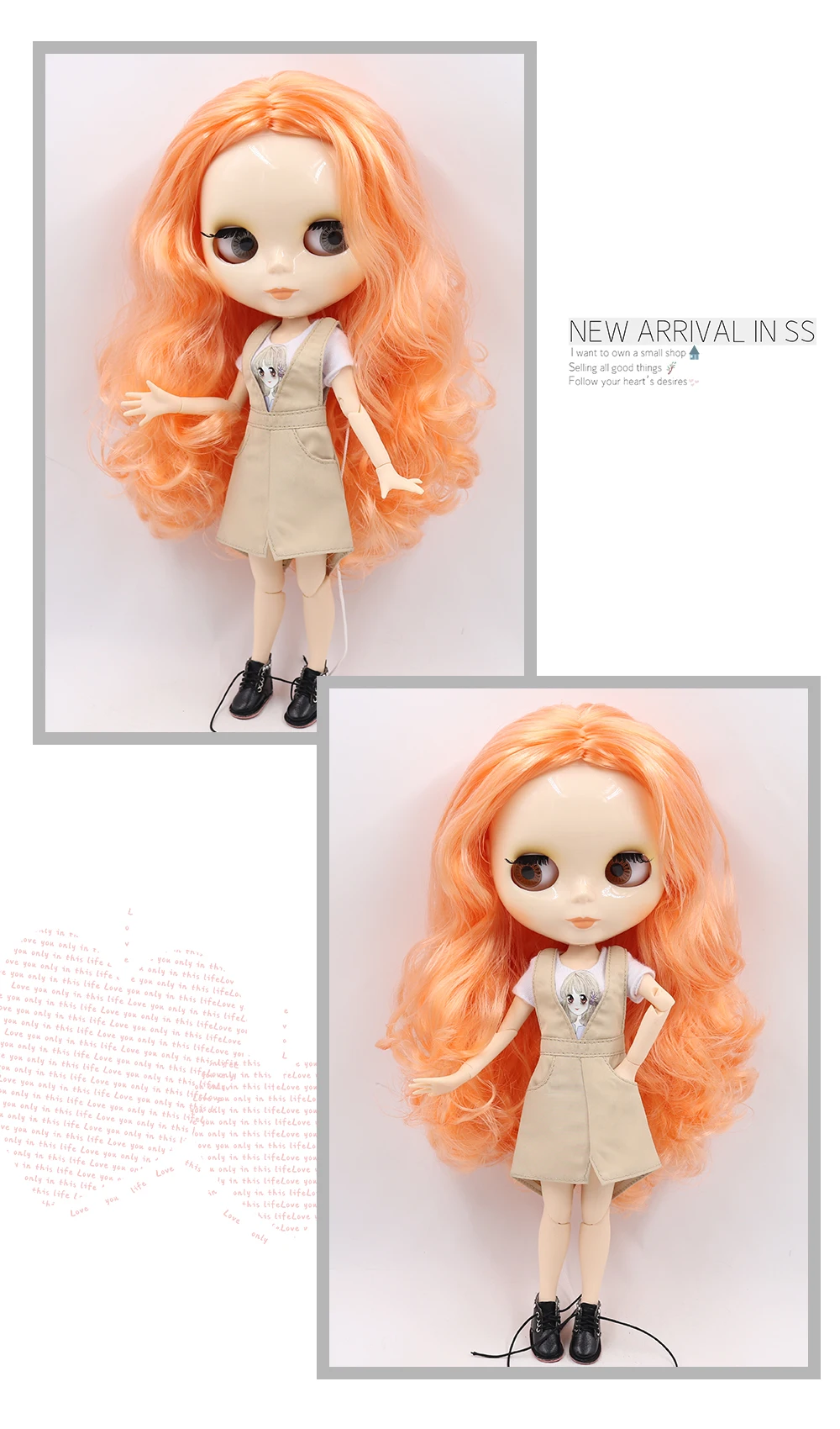 ICY DBS blyth doll 1/6 bjd toy joint body white skin shiny & matte face 30cm on sale special price toy gift anime doll