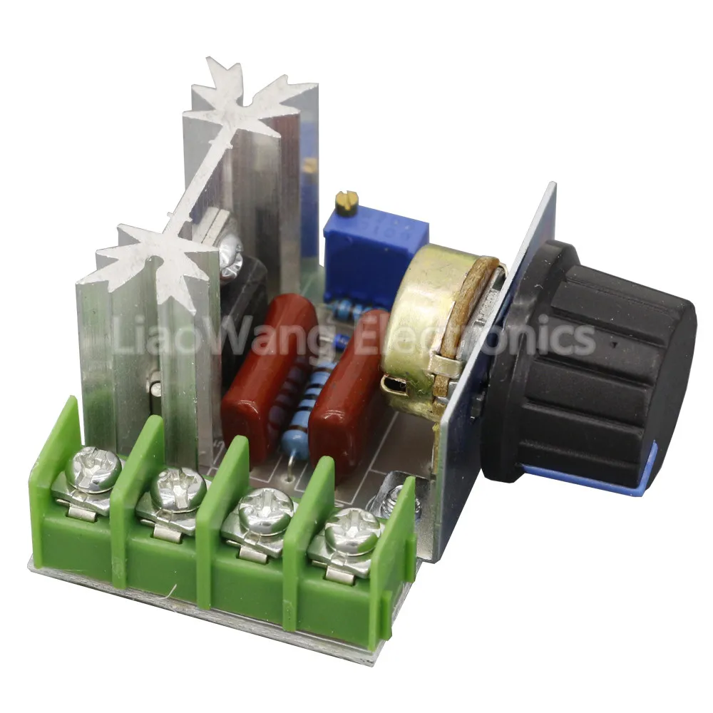 Voltage Regulator 2000 Watt AC 50 - 220 Volt Dimmer SCR Power Regulator Motor Speed Controller Home Improvement Regulators 2000W