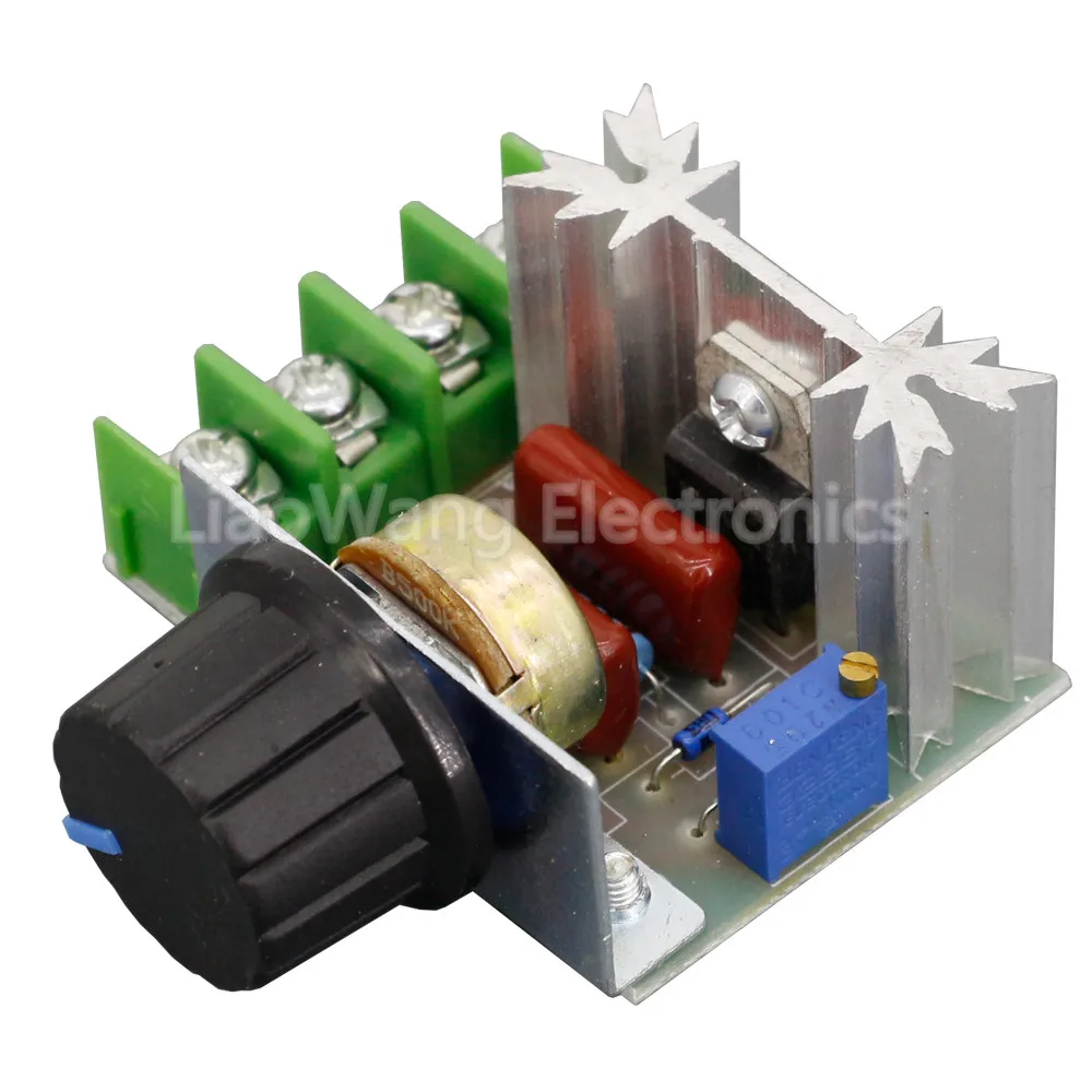 Voltage Regulator 2000 Watt AC 50 - 220 Volt Dimmer SCR Power Regulator Motor Speed Controller Home Improvement Regulators 2000W