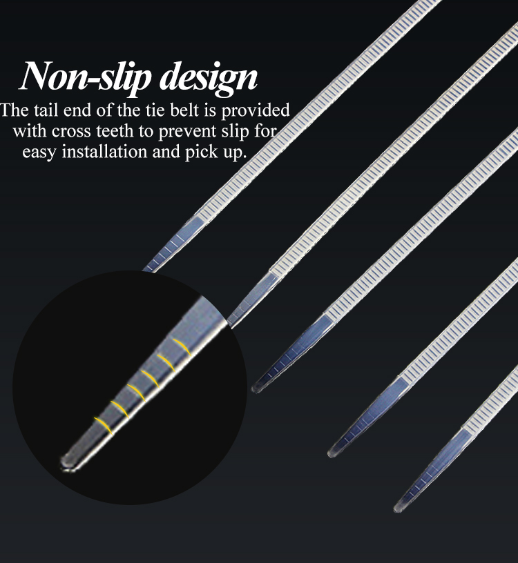 Cable Ties Self Locking Nylon Cable Zip Ties 100pcs Plastic Colored Cable Zip Tie Wrap Bundle Ties White