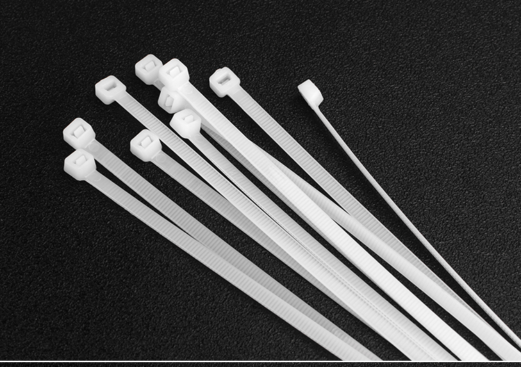 Cable Ties Self Locking Nylon Cable Zip Ties 100pcs Plastic Colored Cable Zip Tie Wrap Bundle Ties White