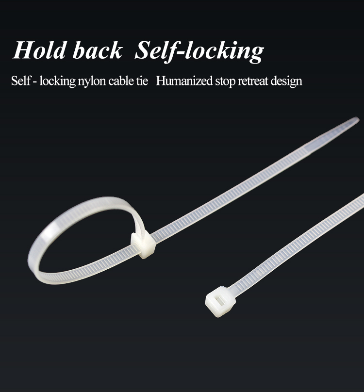 Cable Ties Self Locking Nylon Cable Zip Ties 100pcs Plastic Colored Cable Zip Tie Wrap Bundle Ties White