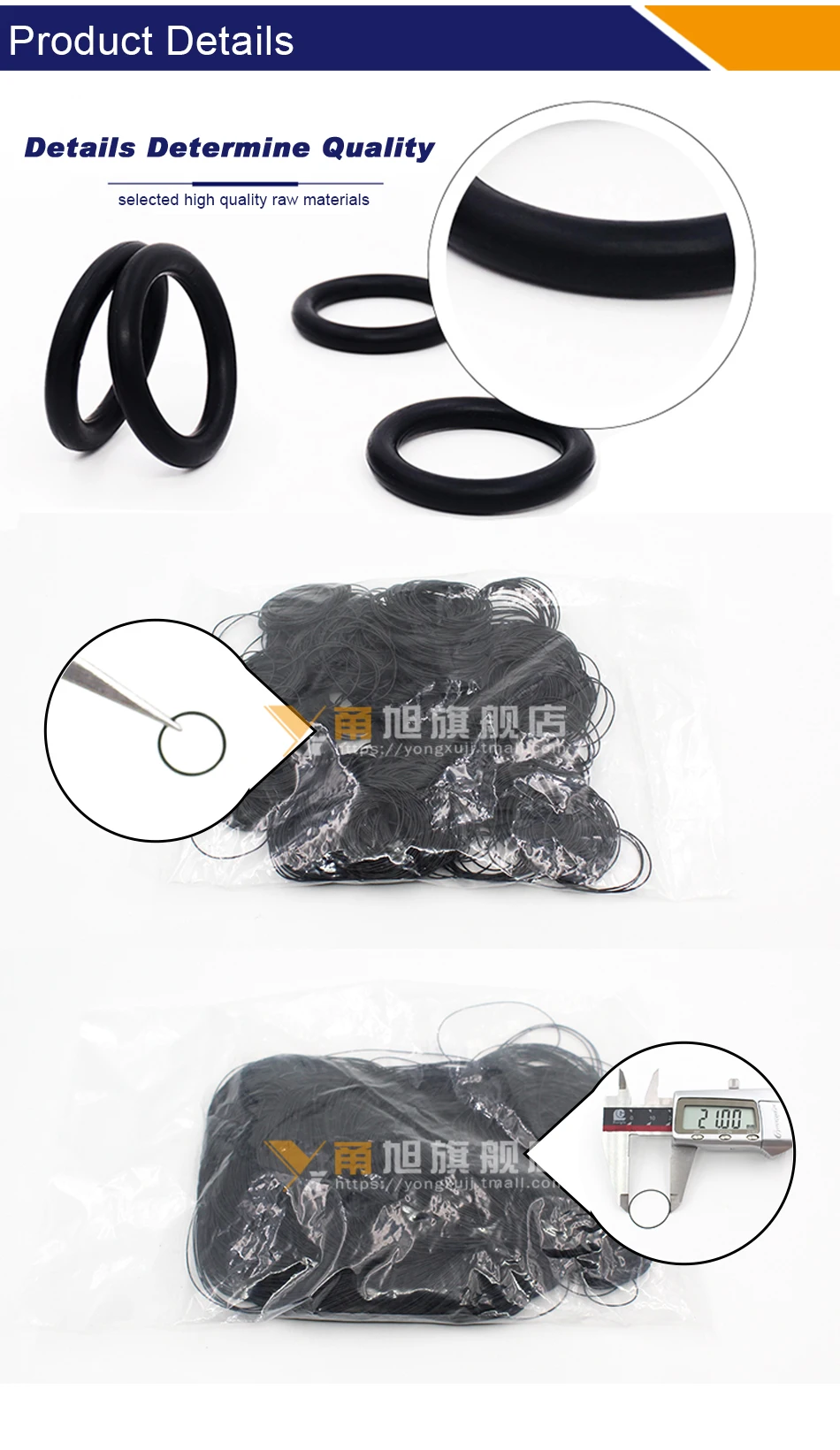 Nitrile Rubber 50PCS/Lot Black NBR Thickness CS0.3/0.4/0.5/0.6/0.7/0.8/0.85mm ORing Gasket Waterproof Small Watch Ring