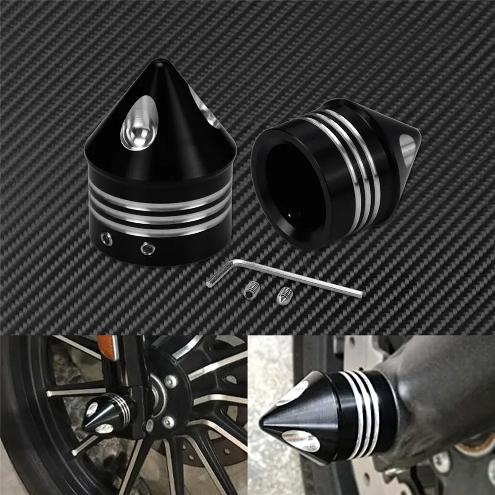 Motorcycle 29mm Front Axle Nut Cover Cap Bolt For Harley Sportster XL883 1200 Touring Wide Glide Dyna Fat Bob Softail Dyna VRSC