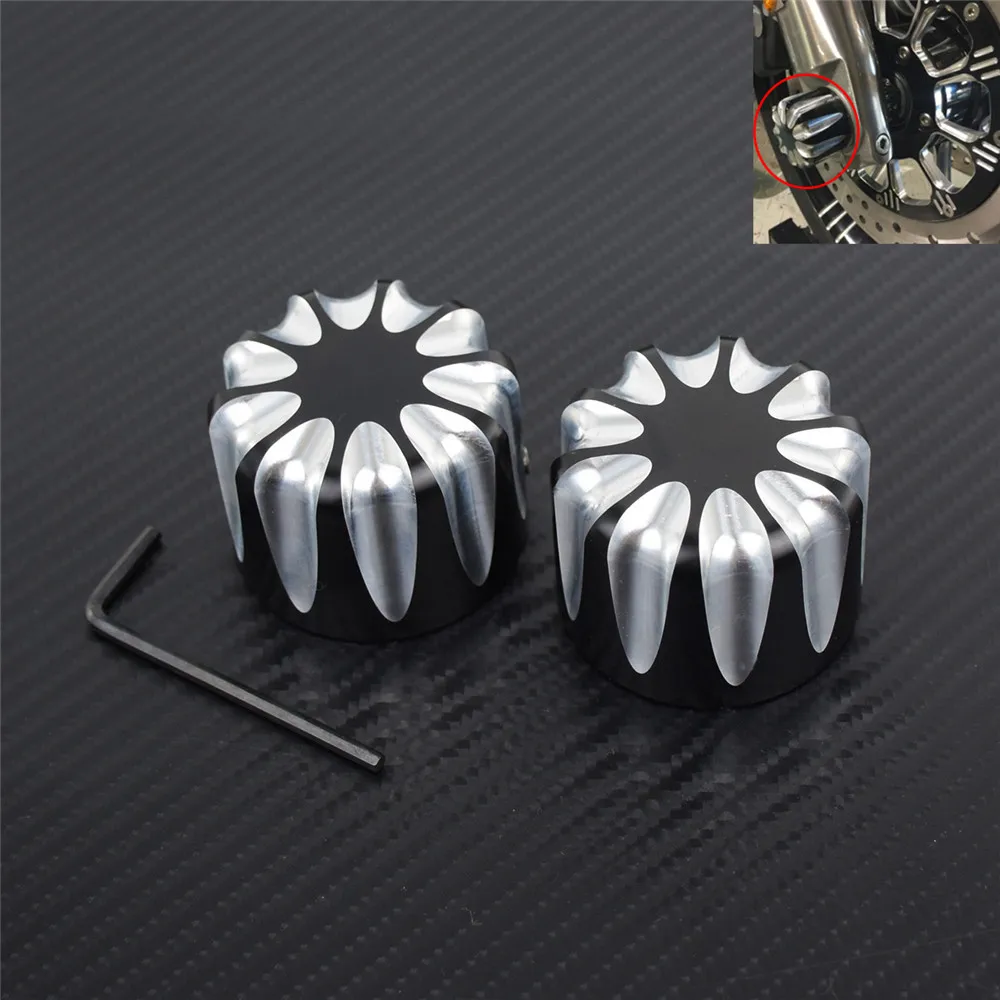 Motorcycle 29mm Front Axle Nut Cover Cap Bolt For Harley Sportster XL883 1200 Touring Wide Glide Dyna Fat Bob Softail Dyna VRSC