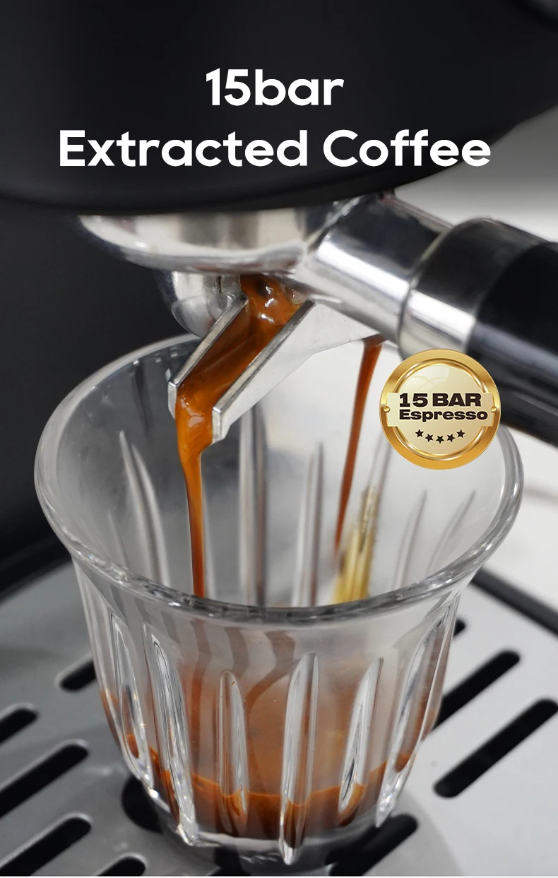 HiBREW Espresso Coffee machine Cafetera Semi Automatic Coffee Maker 20Bar Visual Temperatura H5A