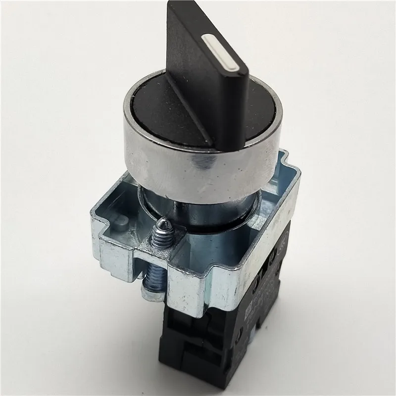 22mm XB2-BD21 BD23 BD25 BD33 BD45 BD53 1NO/2NO/1NO1NC 2/3 Position Self Locking / Self Resetting Selector Knob Switch