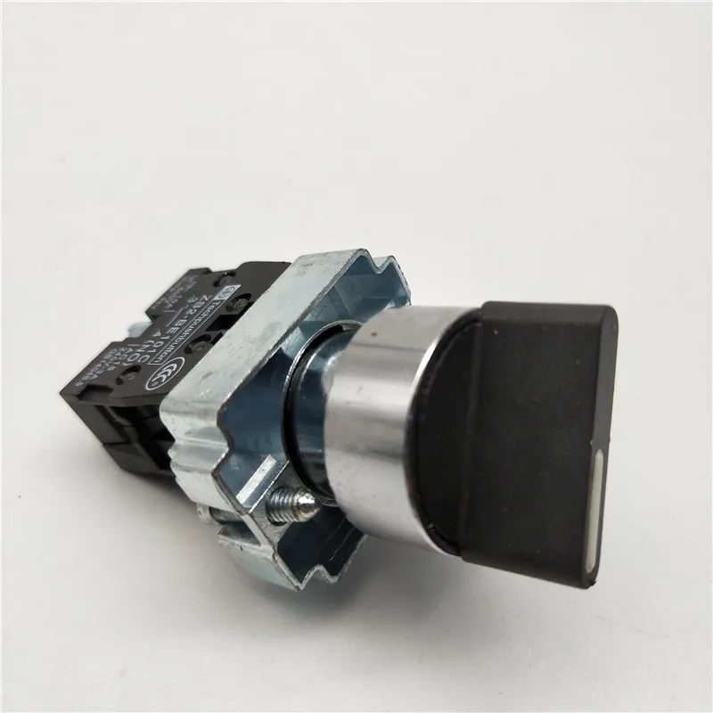 22mm XB2-BD21 BD23 BD25 BD33 BD45 BD53 1NO/2NO/1NO1NC 2/3 Position Self Locking / Self Resetting Selector Knob Switch