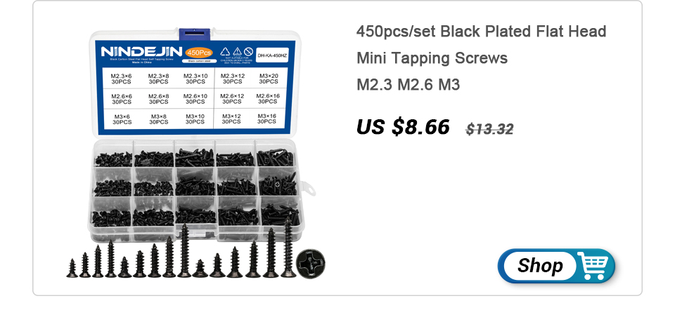 720pcs countersunk flat head phillips small mini screw set m1.4 m1.7 m2 m2.5 m3 carbon steel computer notebook laptop screws kit