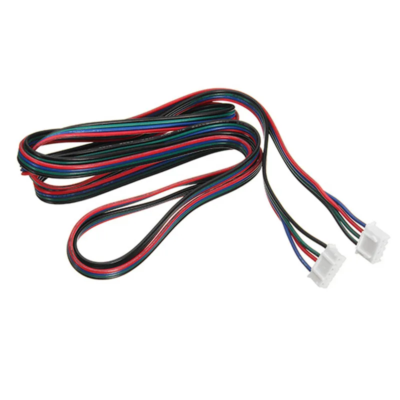 4pcs 100/200/300cm 4pin to 6pin XH2.54 NEMA 17 Stepper Motor Cable AWG26 DuPont Line For 3D Printer 42 Stepper Motor
