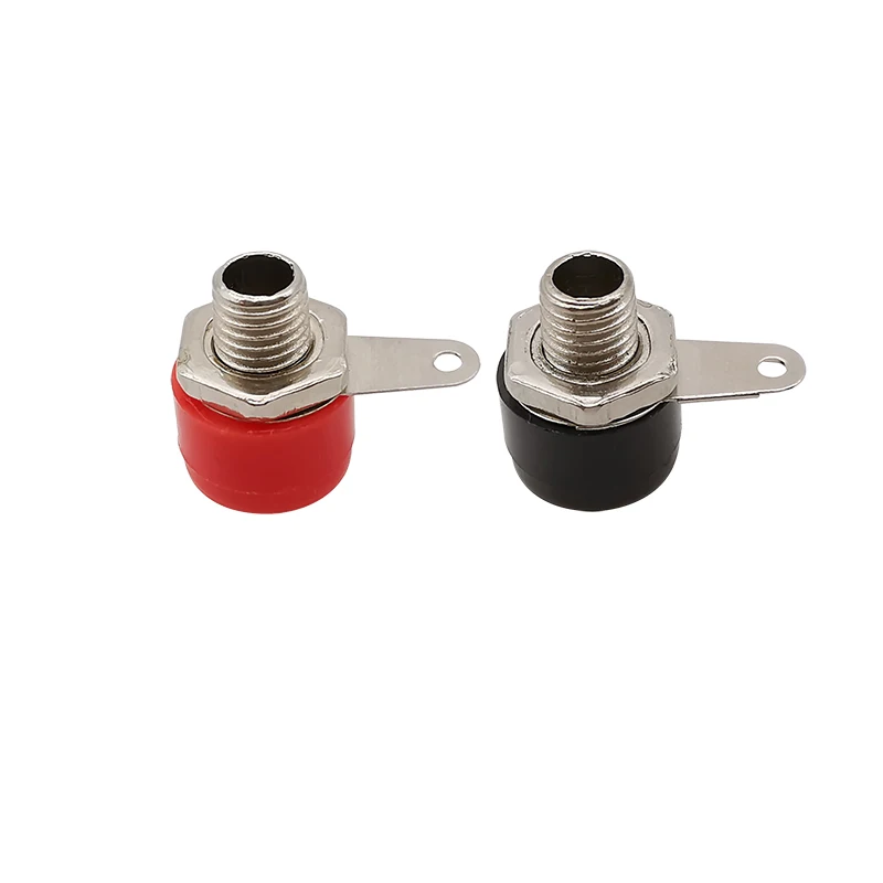 4mm Banana Socket Binding Post Connector 4mm Banana Female Jack Terminal DIY Test Plug Adapter Red Black Green Yellow Blue