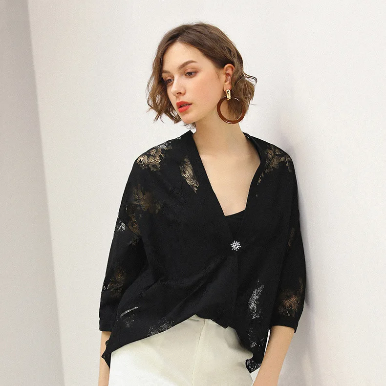 High-Grade Fashion Crystal Hexagram Six-Pointed Star Brooch Hijad Lapel Pin Corsage Collar Scarf Buckle Women Men Accessories