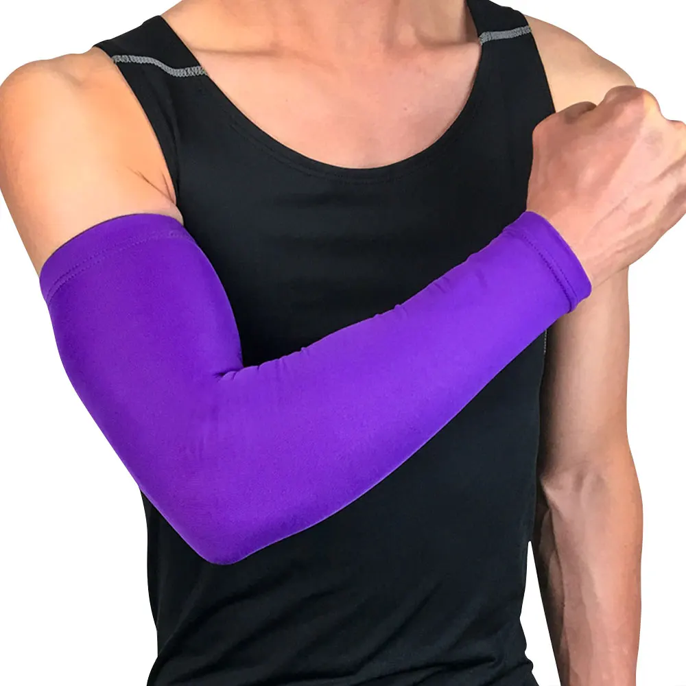 BraceTop 1 PC Sport Arm Compression Sleeve Basketball Cycling Arm Warmer Fitness Running UV Protection Volleyball Sunscreen Band