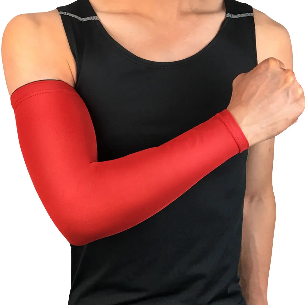 BraceTop 1 PC Sport Arm Compression Sleeve Basketball Cycling Arm Warmer Fitness Running UV Protection Volleyball Sunscreen Band