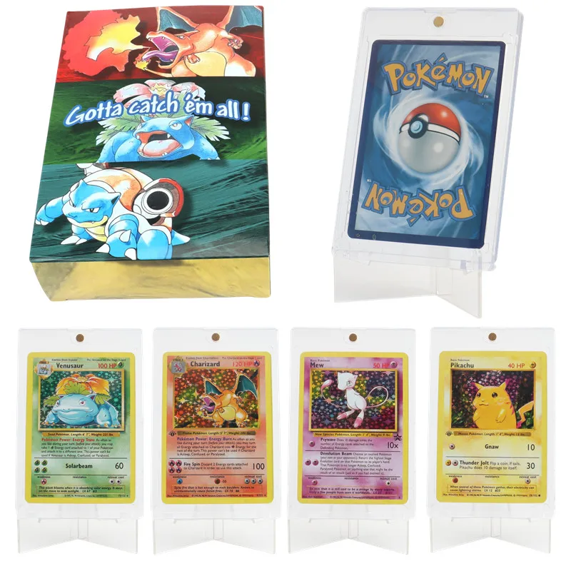 151Pcs/Box 1996 first generation Pokémon card rare Charizard Pikachu Mewtwo Blastoise Collecting card toys english version