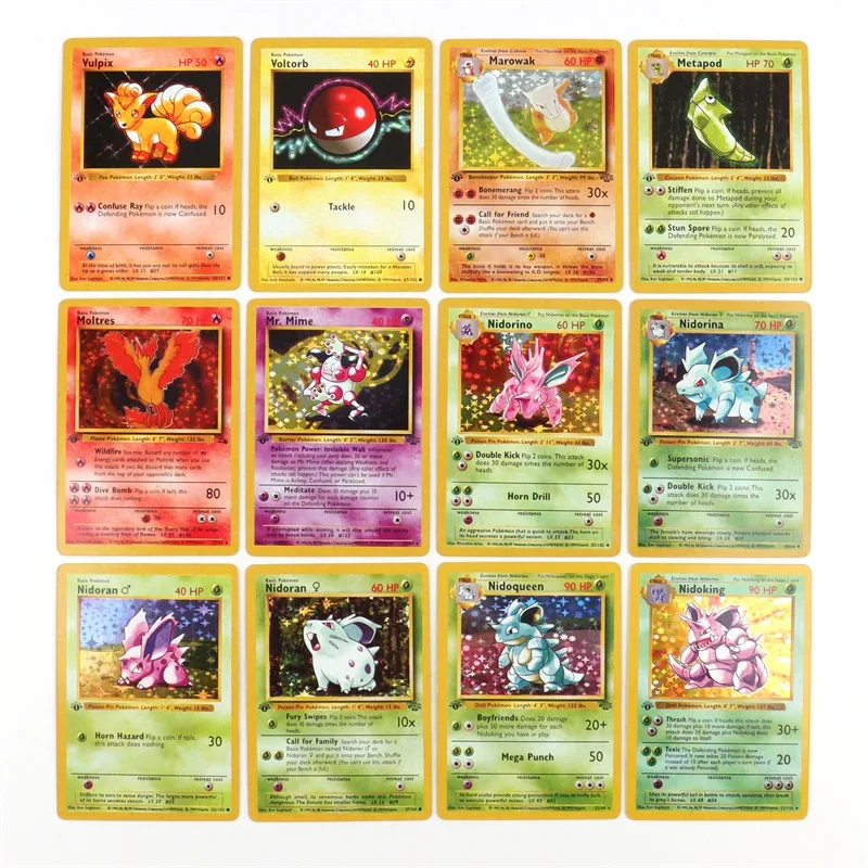 151Pcs/Box 1996 first generation Pokémon card rare Charizard Pikachu Mewtwo Blastoise Collecting card toys english version