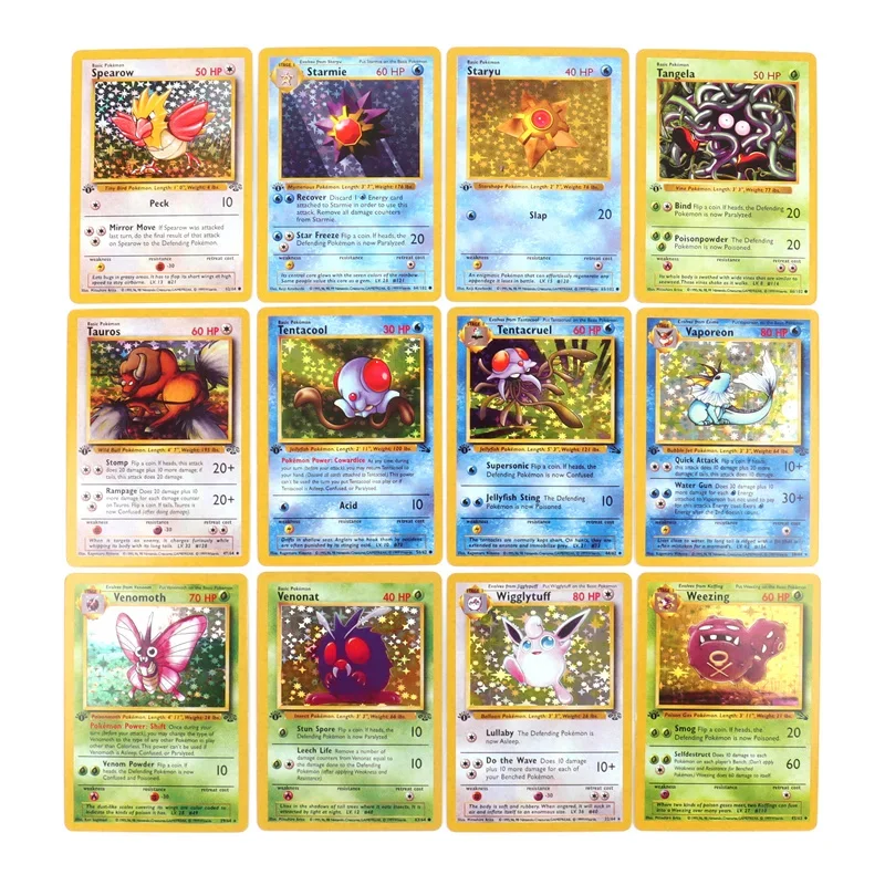 151Pcs/Box 1996 first generation Pokémon card rare Charizard Pikachu Mewtwo Blastoise Collecting card toys english version