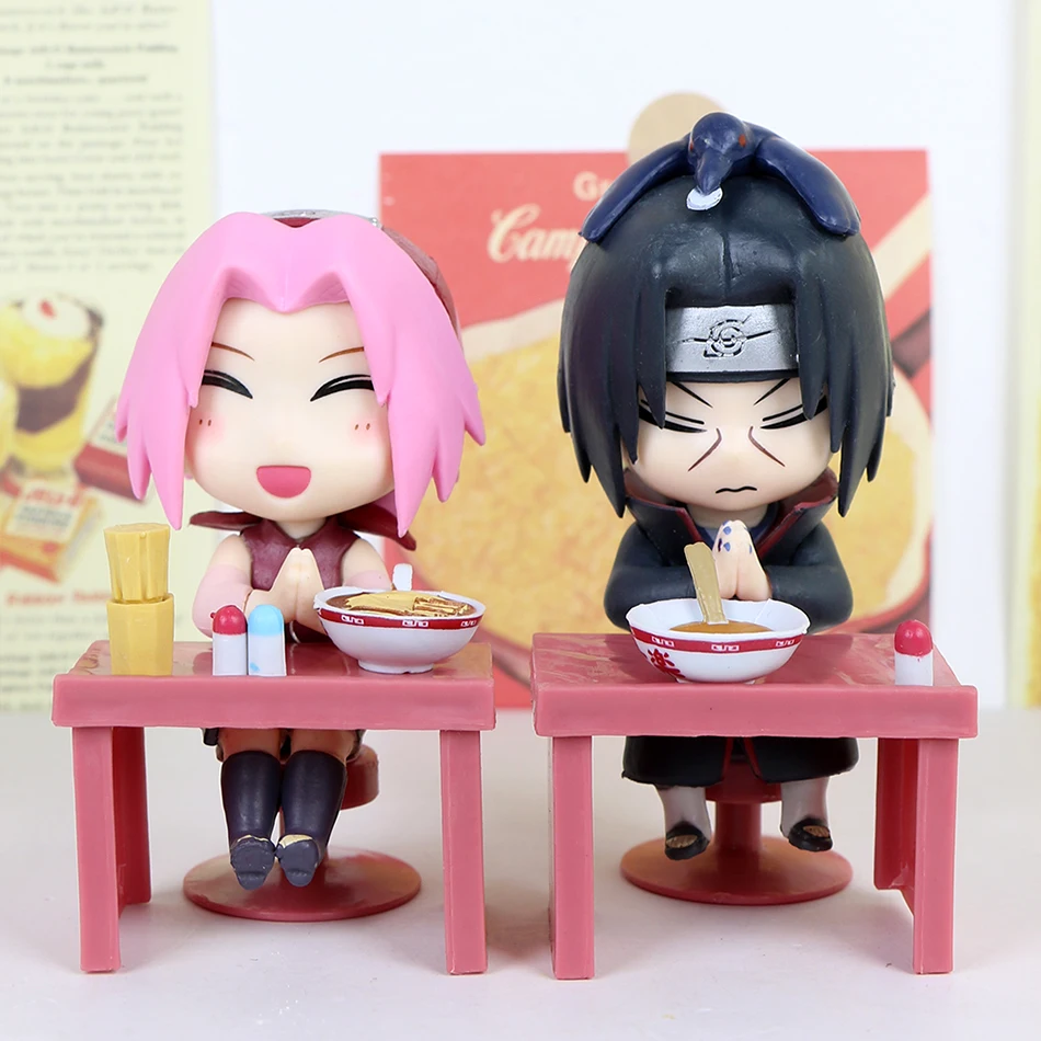 In Stock Naruto Shippuden Ramen Theme Series Blind Box - Chibi Mini PVC Anime Figures - Mystery Sasuke Uchiha & Naruto Toy Gifts
